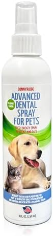 Dog Dental Spray Removes Tartar, Plaque and Freshens Breath Instantly. The Most Advanced Dental Spray for Healthy Teeth, Gums and Oral Health Care for Your Dog, Cat or Pet - 1-8 oz. Bottle