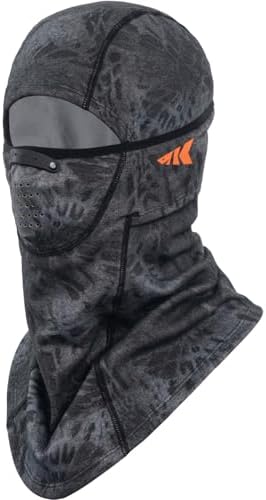 KastKing ClimaGuard Balaclava,Winter Face Mask for Men with Adjustable Nose Clip for Skiing,Snowmobiling,Ice Fishing