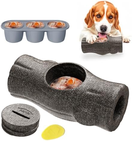 NEMOVA Interactive Dog Chew Toy with Branch Shape, Frozen Treat Dog Toys to Keep Them Busy, Reusable, Safe Puzzle Toy for Puppy, Small, Large Dogs