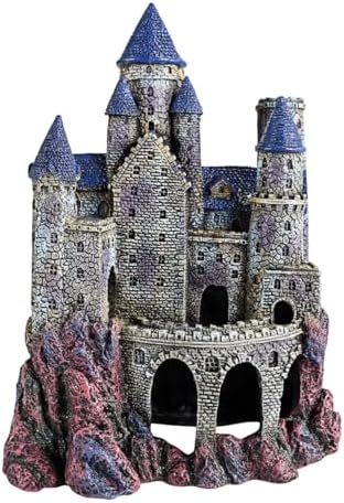 Penn-Plax Age-of-Magic Wizard’s Castle Aquarium Décor – Resin for Freshwater and Saltwater Fish Tanks – Large (RRW8)