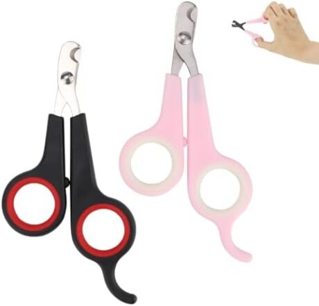Pet Nail Clippers Grooming Tool Nail Scissors Clipper Nail Trimmers for Small Animals Pet Bird Parrot, 2.4x4.6 Inch