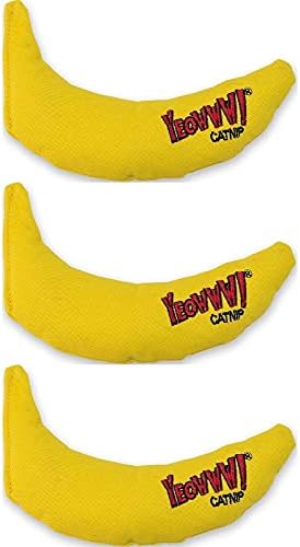 YEOWWW! DuckyWorld 100% ORGANIC CATNIP Leaf & Flower Cat Toy BANANA 3 PACK