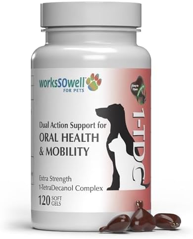 1TDC WorksSoWell Dual Action Joint Supplement For Dogs & Cats - Hip And Joint Supplement For Large Breed & Small Breed - Also Great For Oral Health - Muscle & Stamina Recovery & Arthritis - 120ct