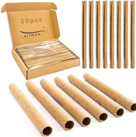 30PCS Birds Perch Covers, Sand Perch for Bird Cage Platform Accessories Bird Perch Covers Sandpaper Sand Perch Covers for Parakeets Canaries Finches & Small Birds, Yellow