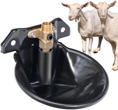 Automatic Goat Waterer Livestock Waterer for Sheep Goat Water Bowl Auto Sheep Drinking Bowl Water Trough Livestock Watering System for Pig Sheep Dog Piglet Poultry