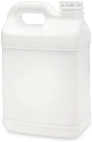 CSBD F-Style White Plastic Jug with Child Resistant Lid, 1-Pack, Storage Containers with Ergonomic Handle, HDPE Construction for Residential or Commercial Use (2.5 Gallon, White)