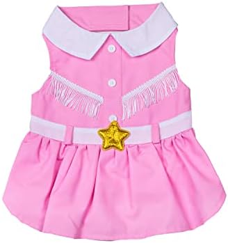 Doggy Parton Pink Cowgirl Collared Dress - S