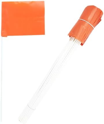 Dogtra Training Flags for GPS Fence/Smart Fence – 50-Pack Neon Orange Boundary Markers – Flexible, Weather-Resistant Yard Flags for Wireless Fence Training, Pet Containment, Safe Outdoor Setup