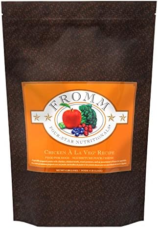 Fromm Four-Star Nutritionals Chicken A La Veg Dog Food - Premium Dry Dog Food - Chicken Recipe - 4 lb