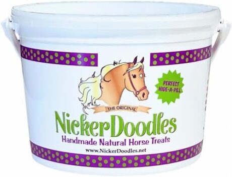 Horse Treats - 2 lb Pail - Effortlessly Give Medications with Our Soft Baked Treats - Training Treats are The Perfect Motivator - No Additives or Preservatives