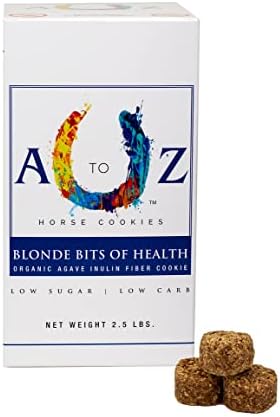 Horse Treats, Blonde Bits of Health, Low Carb/Sugar, A Softer Cookie, Wheat, Corn, Soy & Alfalfa Free, Made with Cinnamon & Agave, All Natural Ingredients, 2.5 lb