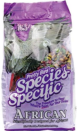 Pretty Bird International Bpb73313 Species Specific African Bird Food With Extra Calcium, 3-Pound
