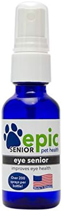 Eye Senior - All Natural Liquid Spray Supplement for Older Pets - Stop The Aging Process - Better Eyesight - Mist Over Eyes and Put in Food & Water (1 oz)