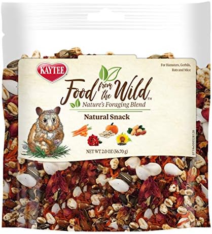 Kaytee Food from The Wild Natural Snack for Pet Hamsters, Gerbils, Rats and Mice, 2 Ounces
