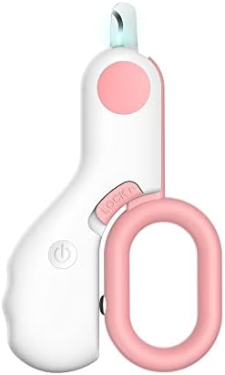 Small Animals Nail Clippers with LED Lights to Avoid Excessive Cutting and Razor Sharp Blades - Professional Claw Trimmer for Tiny Dog Cat Kitten Bunny Rabbit Bird Guinea Pigs Ferret Hamsters (Pink)