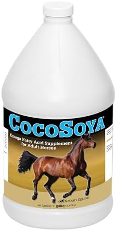 SmartEquine CocoSoya Oil | Oil for Skin and Coat | Contains Soybean and Coconut Oil for Overall Coat Shine and Horse Health | Nourishing Fatty Acids for a Lustrous Appearance | 1 Gallon