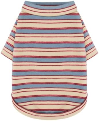 Stylish Striped Block Dog Shirt, Comfortable, Breathable, and Wrinkle-Resistant. Perfect Apparel for Small, Medium, & Large Dogs, a Must-Have for Pet Lovers XS