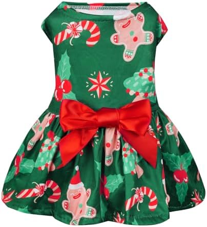 choyaxo Dog Christmas Outfit Dog Dress