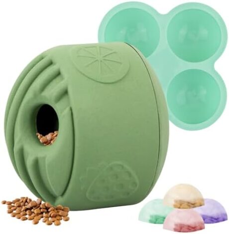 ATDOALL Interactive Dog Puzzle Toy, Treat Dispensing Dog Enrichment Toys, Large Chew Toy - Puppy Boredom Relief, Dogs Treat Balls, Sturdy Frozen Treat Toy for Medium and Large Dogs