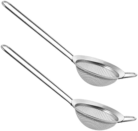 BESPORTBLE 2Pcs Stainless Steel Reptile Sand Shovel Ergonomic Litter Cleaner for Tortoise Lizard Snake Bedding Fine Mesh Sifter for Terrarium Substrates Reptile Supplies