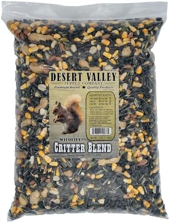 Desert Valley Critter Blend, All Natural Premium Wildlife and Wild Bird Food for Squirrels, Rabbits, Chipmunks Jays, Grosbeaks and More (3 Pounds)