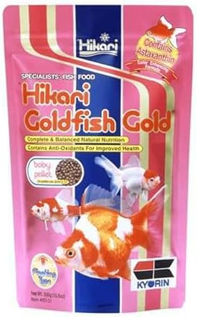 Hikari Gold Baby Floating Pellets for Koi and Pond Fish for Pets, 10.5-Ounce