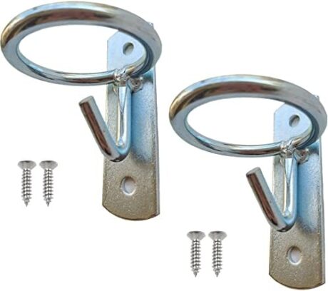 Horse Feed Bucket Hook,Water Bucket Holder Hanger for Horse Stall/Stable Supplies (2 Pack)