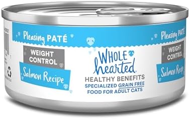 WholeHearted Weight Control Salmon Recipe Adult Wet Cat Food, 5.5 oz. Case of 24