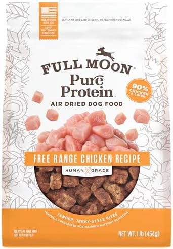 Full Moon Pure Protein Air Dried Dog Food Free Range Chicken Recipe 1lb