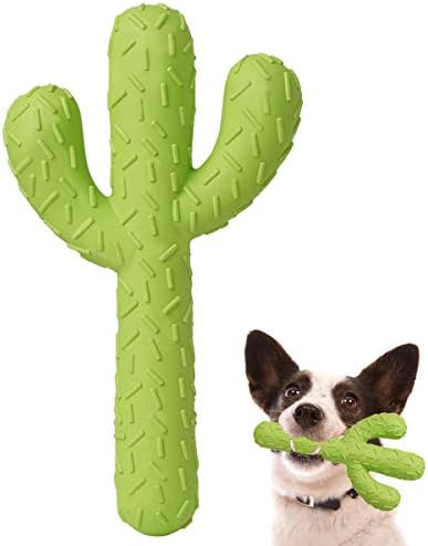 MewaJump Dog Chew Toys, Durable Rubber Dog Toys for Aggressive Chewers, Cactus Tough Toys for Training and Cleaning Teeth, Interactive Dog Toys for Medium/Large Dog