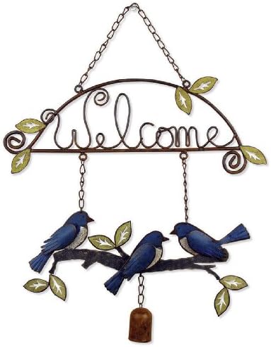Sunset Vista Designs Garden Essentials Birds of a Feather Birdies Welcome Sign, 18-Inch Long