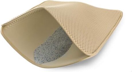 WePet Cat Litter Mat, Kitty Litter Trapping Mat, Honeycomb Double Layer Mats, No Phthalate, Urine Waterproof, Easy Clean, Scatter Control, Catcher Litter Tray Box Rug Carpet