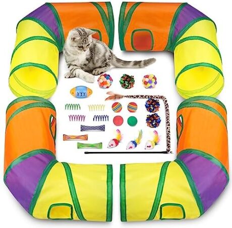 Retro Shaw Interactive Cat Toys for Indoor Cats Kitten,Relieve Bored,25PCS