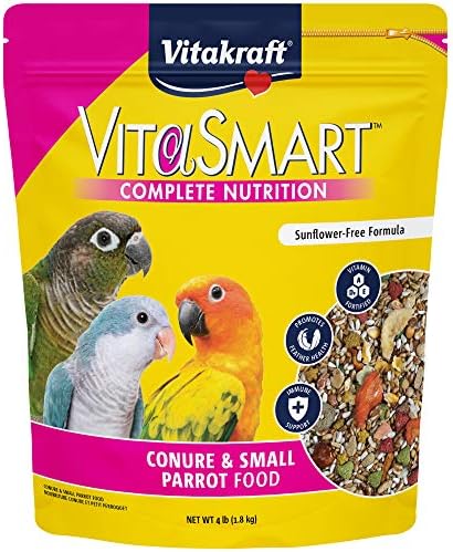Vitakraft Vita Smart Conure & Small Parrot Food 4 lb.